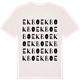 Vintage White t-shirt med Ekbo ordlek t-shirt