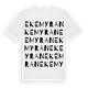 White t-shirt med Ekemyran ordlek t-shirt