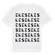 White t-shirt med Ekes ordlek t-shirt