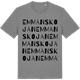 Mid Heather Gray t-shirt med Emmanskojan ordlek t-shirt