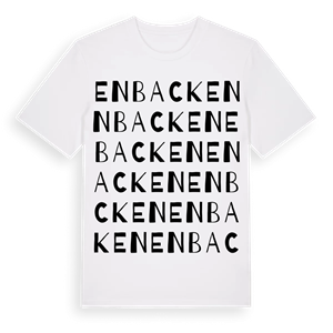 Enbacken ordlek t-shirt – ekologisk bomull t-shirt från Pinshirt