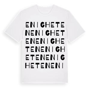 Enigheten ordlek t-shirt – ekologisk bomull t-shirt från Pinshirt