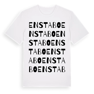 Enstabo ordlek t-shirt – ekologisk bomull t-shirt från Pinshirt