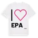 White t-shirt med Jag älskar Epa t-shirt stort tryck