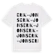 White t-shirt med Erik-Jons ordlek t-shirt