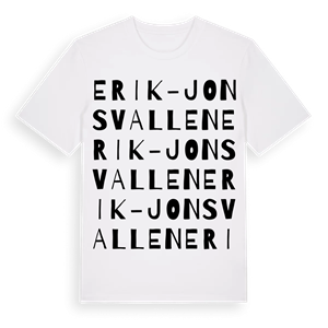 Erik-Jonsvallen ordlek t-shirt – ekologisk bomull t-shirt från Pinshirt