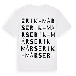 Erik-Mårs ordlek t-shirt – ekologisk bomull t-shirt från Pinshirt
