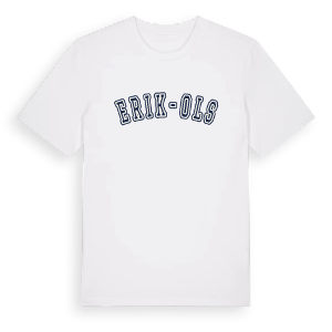 Erik-Ols college t-shirt – ekologisk bomull t-shirt från Pinshirt