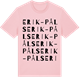 Pink Cotton t-shirt med Erik-Påls ordlek t-shirt
