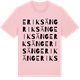 Pink Cotton t-shirt med Eriksäng ordlek t-shirt