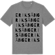 Mid Heather Gray t-shirt med Eriksäng ordlek t-shirt