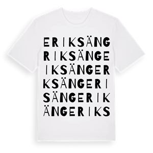 Eriksäng ordlek t-shirt – ekologisk bomull t-shirt från Pinshirt