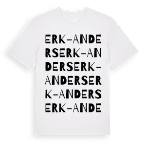 Erk-Anders ordlek t-shirt – ekologisk bomull t-shirt från Pinshirt