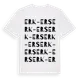 White t-shirt med Erk-Ers ordlek t-shirt