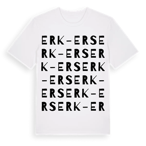 Erk-Ers ordlek t-shirt – ekologisk bomull t-shirt från Pinshirt