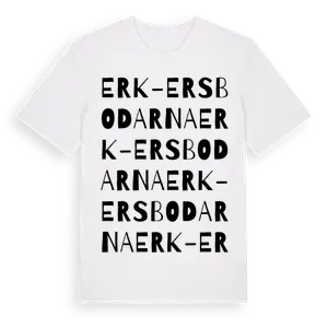 Erk-Ersbodarna ordlek t-shirt – ekologisk bomull t-shirt från Pinshirt