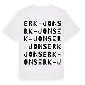 Erk-Jons ordlek t-shirt – ekologisk bomull t-shirt från Pinshirt