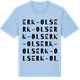 Blue Soul t-shirt med Erk-Ols ordlek t-shirt