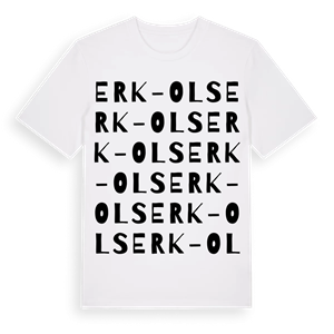 Erk-Ols ordlek t-shirt – ekologisk bomull t-shirt från Pinshirt