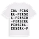 Erk-Pers ordlek t-shirt