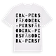 Erk-Pers fäbod ordlek t-shirt