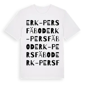 Erk-Pers Fäbod ordlek t-shirt – ekologisk bomull t-shirt från Pinshirt