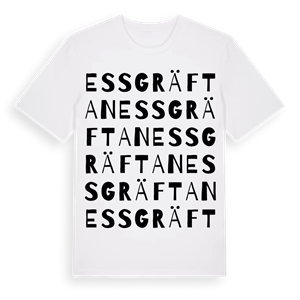 Essgräftan ordlek t-shirt – ekologisk bomull t-shirt från Pinshirt