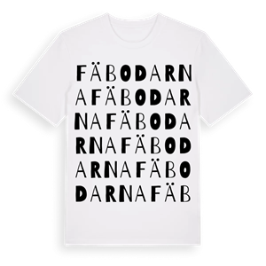 Fäbodarna ordlek t-shirt – ekologisk bomull t-shirt från Pinshirt