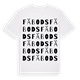 White t-shirt med Fäbods ordlek t-shirt