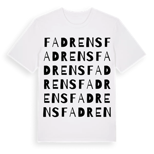 Fadrens ordlek t-shirt – ekologisk bomull t-shirt från Pinshirt