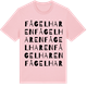 Pink Cotton t-shirt med Fågelharen ordlek t-shirt