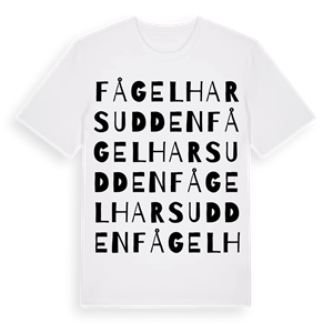 Fågelharsudden ordlek t-shirt – ekologisk bomull t-shirt från Pinshirt