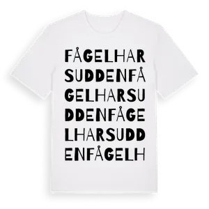Fågelharsudden ordlek t-shirt – ekologisk bomull t-shirt från Pinshirt