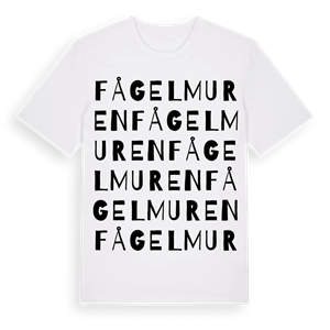 Fågelmuren ordlek t-shirt – ekologisk bomull t-shirt från Pinshirt