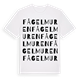 Fågelmuren ordlek t-shirt