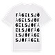 Fågelsjö ordlek t-shirt