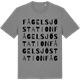 Mid Heather Gray t-shirt med Fågelsjö station ordlek t-shirt