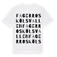 Fagerroskölsvallen ordlek t-shirt