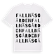 White t-shirt med Fallnäsgården ordlek t-shirt