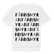 White t-shirt med Fännsmyran ordlek t-shirt