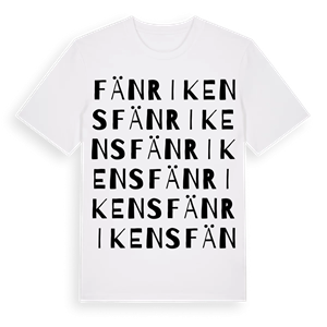 Fänrikens ordlek t-shirt – ekologisk bomull t-shirt från Pinshirt