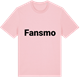 Pink Cotton t-shirt med Fansmo fetstil t-shirt