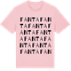 Pink Cotton t-shirt med Fanta ordlek t-shirt