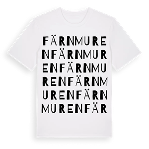 Färnmuren ordlek t-shirt – ekologisk bomull t-shirt från Pinshirt