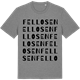 Mid Heather Gray t-shirt med Fellosen ordlek t-shirt