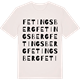 Vintage White t-shirt med Fetingsberg ordlek t-shirt