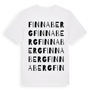 Finnaberg ordlek t-shirt – ekologisk bomull t-shirt från Pinshirt