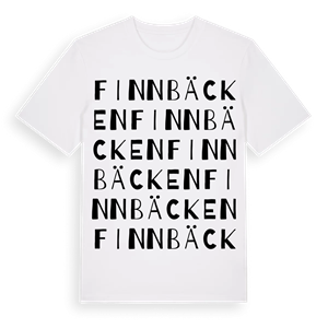 Finnbäcken ordlek t-shirt – ekologisk bomull t-shirt från Pinshirt