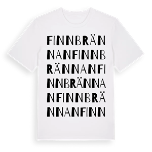 Finnbrännan ordlek t-shirt – ekologisk bomull t-shirt från Pinshirt