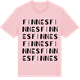 Pink Cotton t-shirt med Finnes ordlek t-shirt